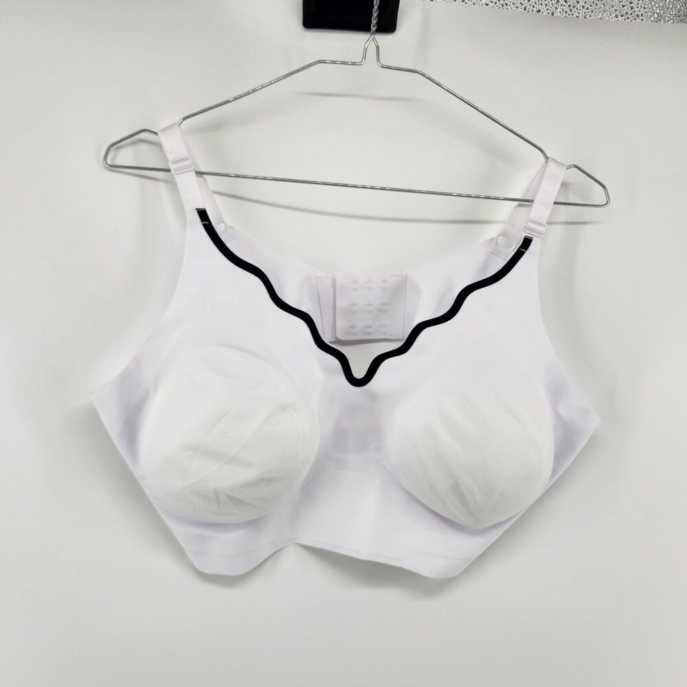 Rhonda Shear Women's White 1X Removeable Padded Bra NWOT